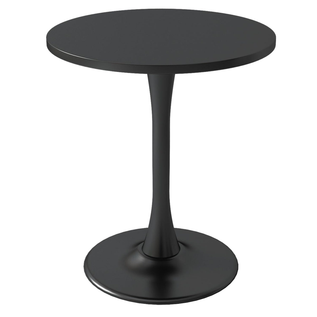 Black Modern White Tulip Round Dining Table|Multi-Purpose Use