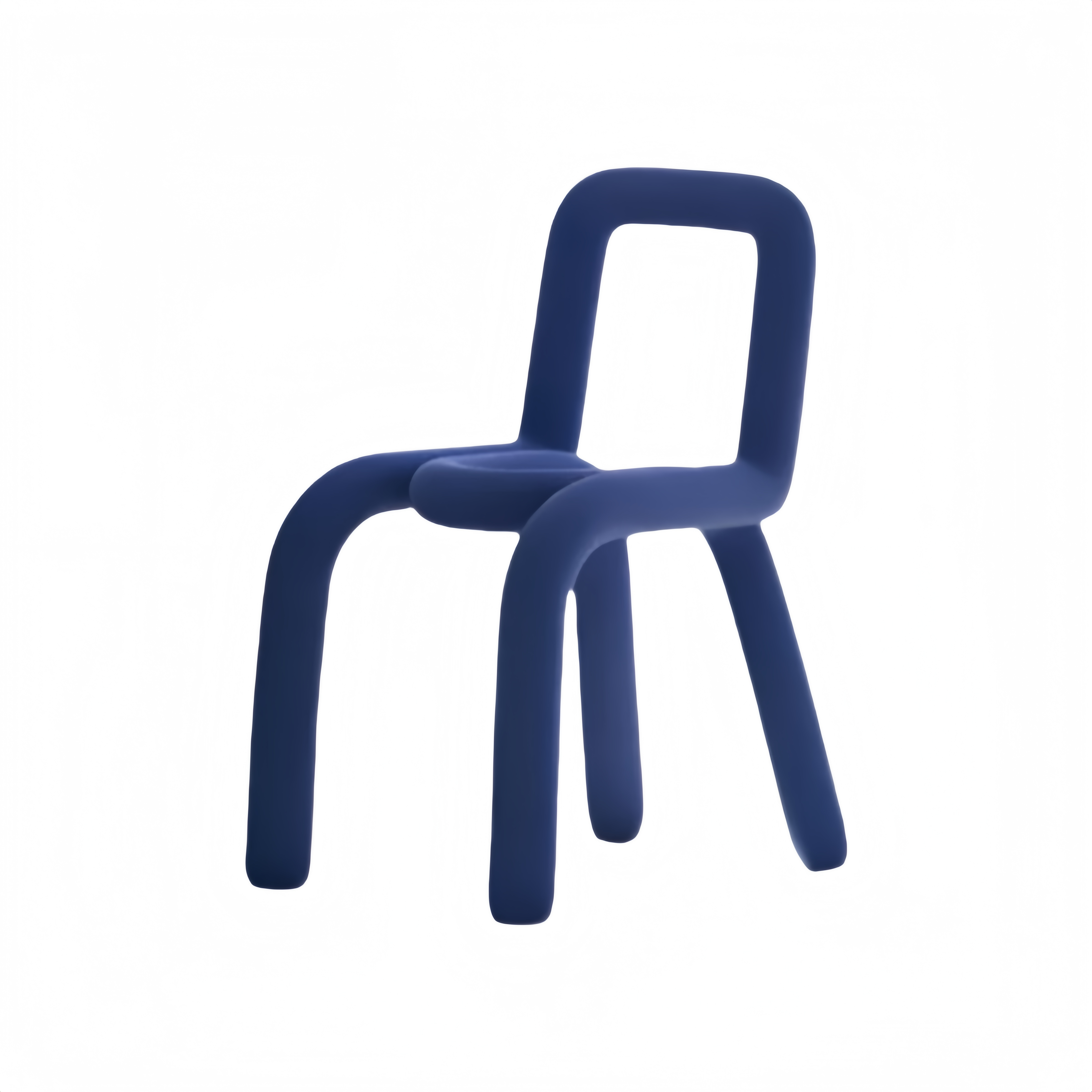Blue Curvy Tube Chair (Multiple Colors)|Artistic Curved Design
