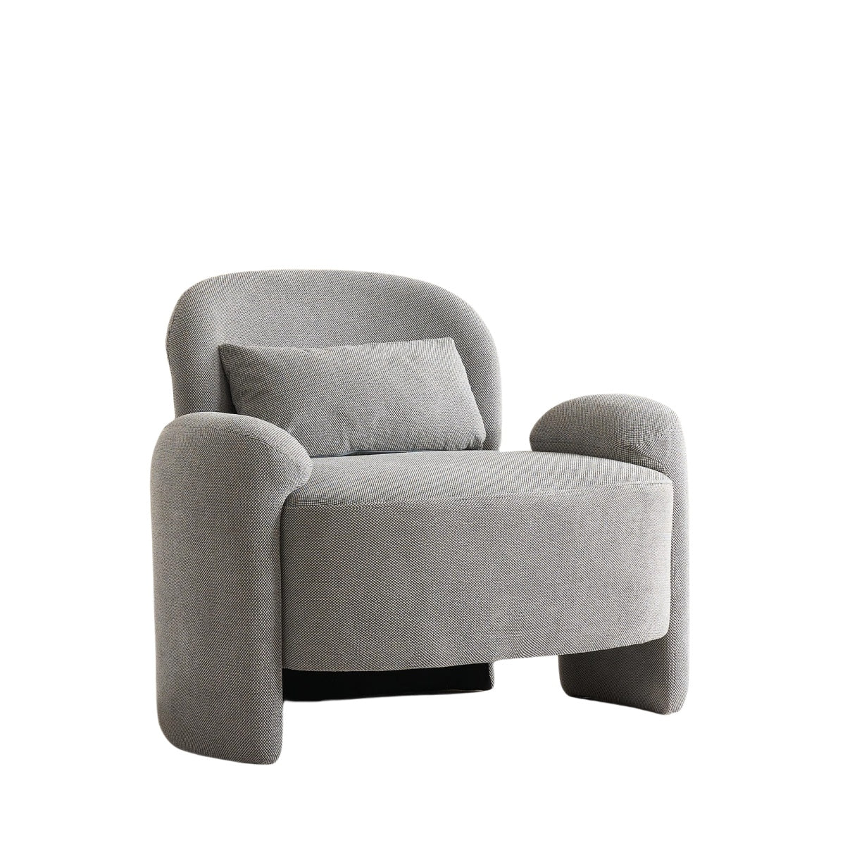 Gray Linen Accent Chair|Durable Build