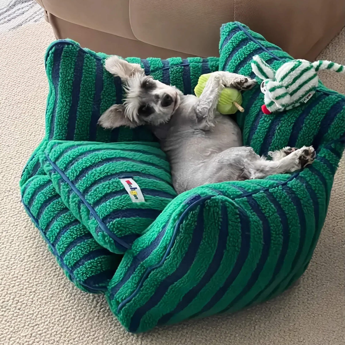 Dopamine Stripe Pet Sofa
