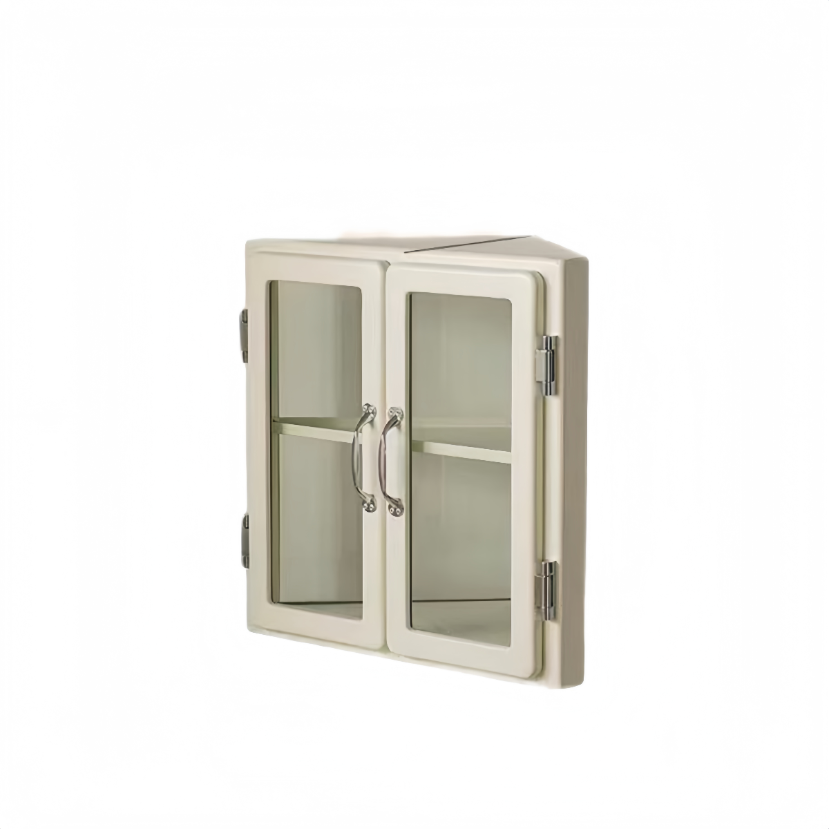 Retro Metal Triangle Corner Cabinet