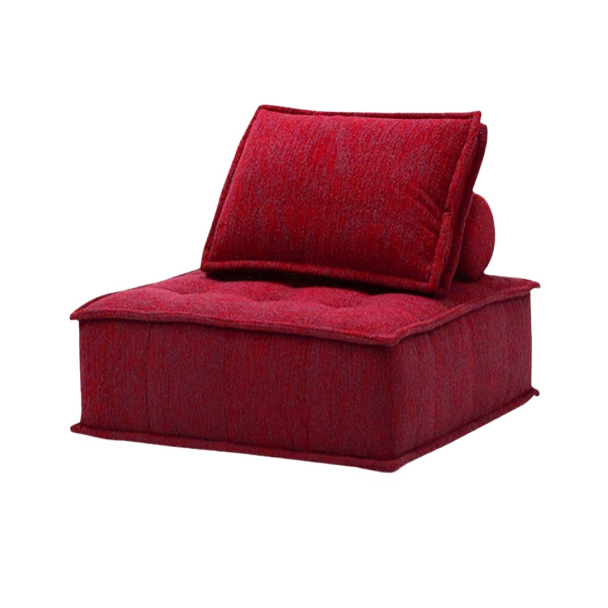 Deep Red Moldular Mochi Sofa