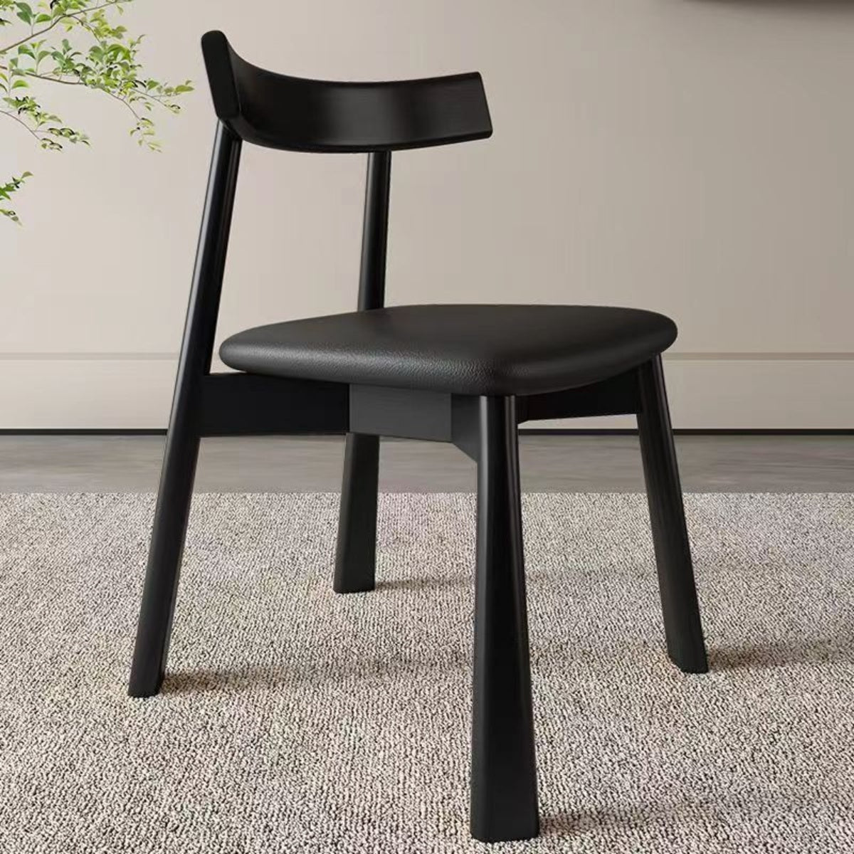 Japandi Solid Wood Dining Chair
