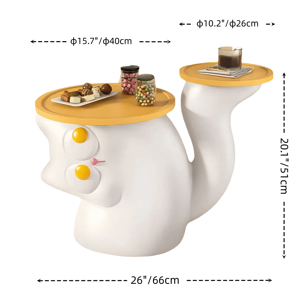 Playful Cat Eyes Side Table