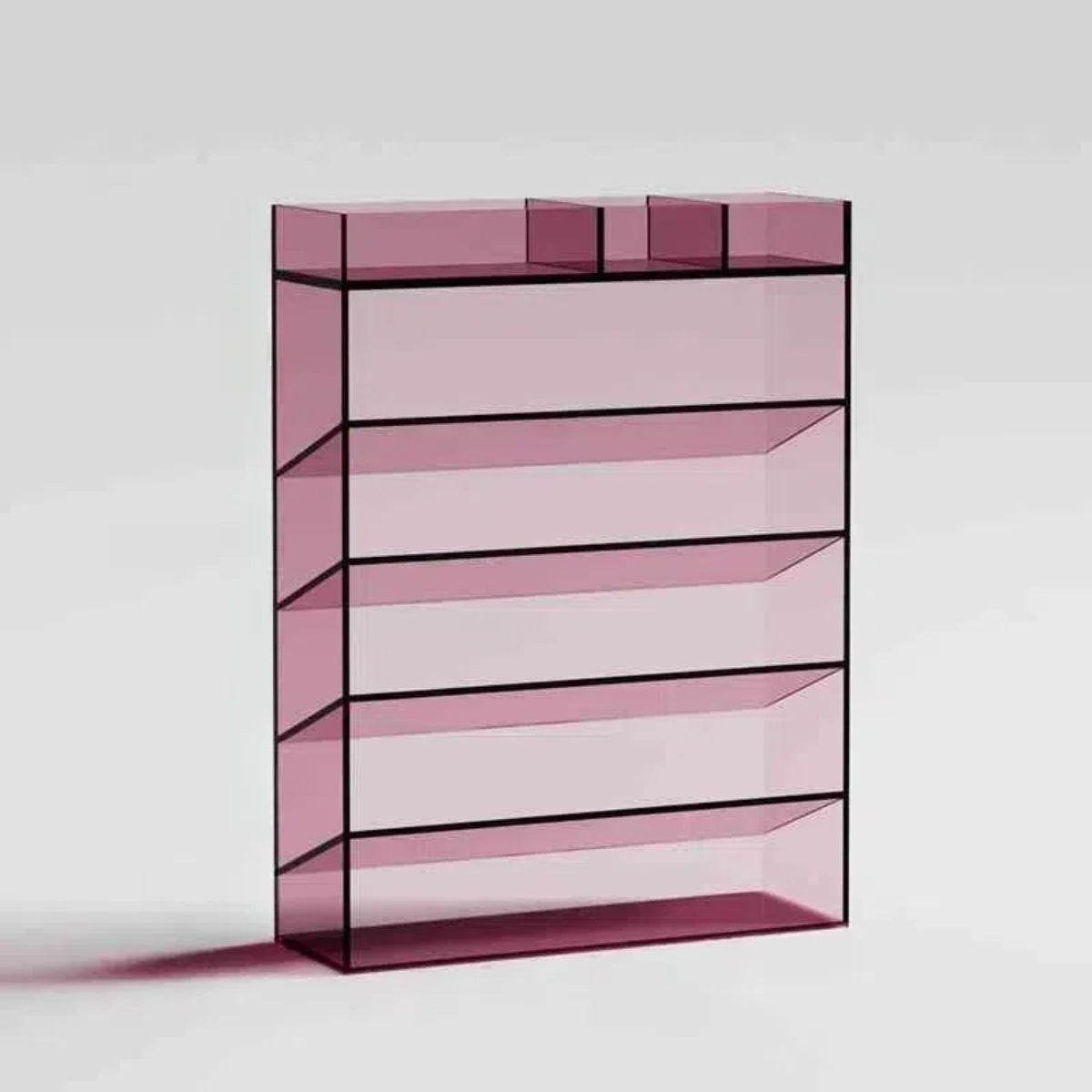 Sleek Acrylic Storage Shelf
