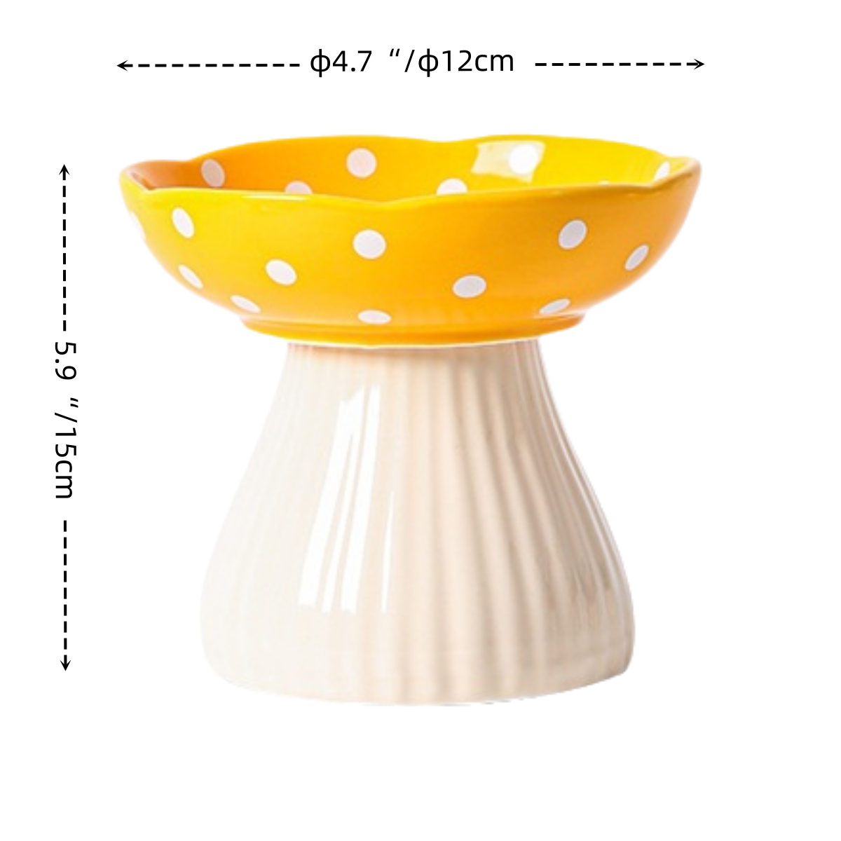 Toadstool pet bowl