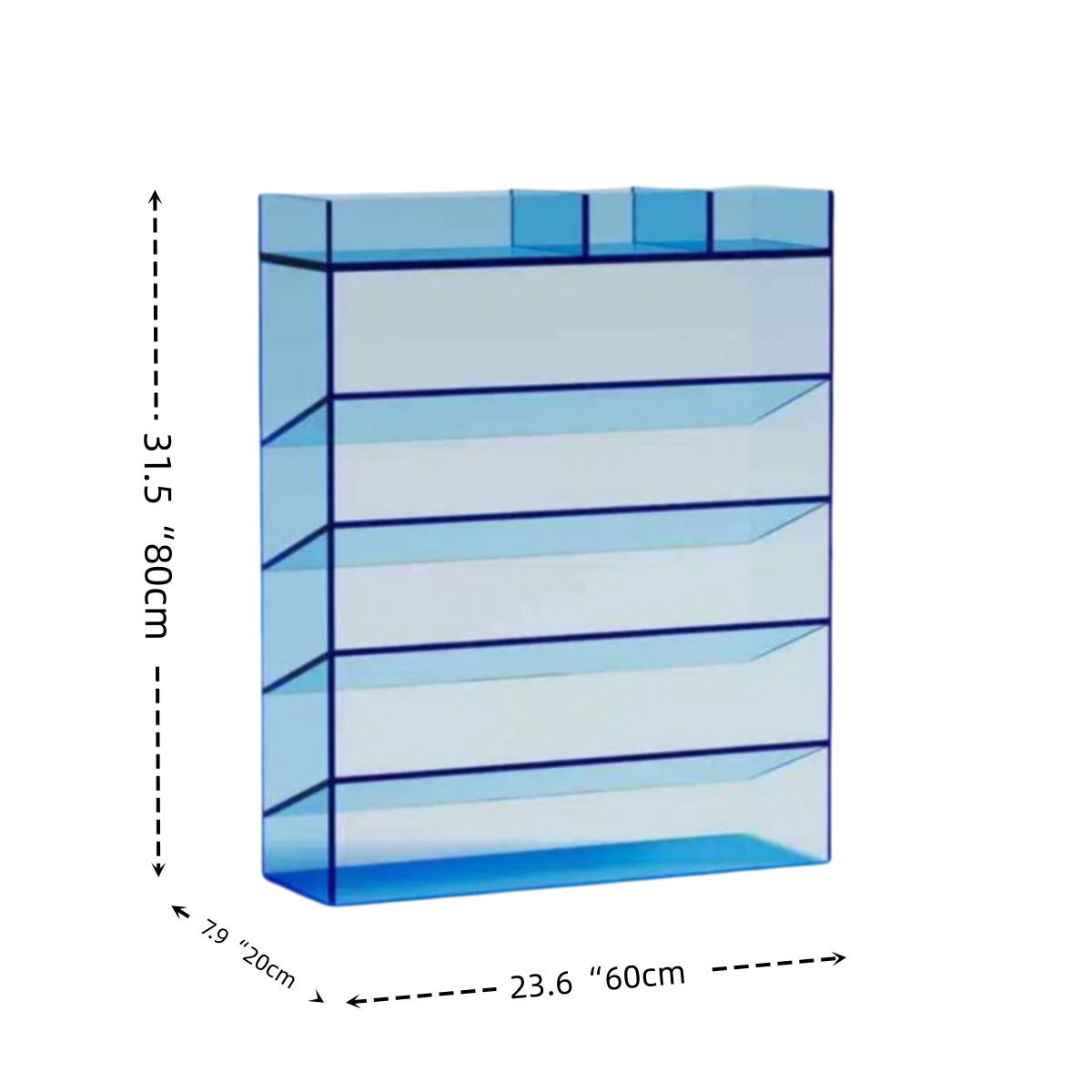 Sleek Acrylic Storage Shelf