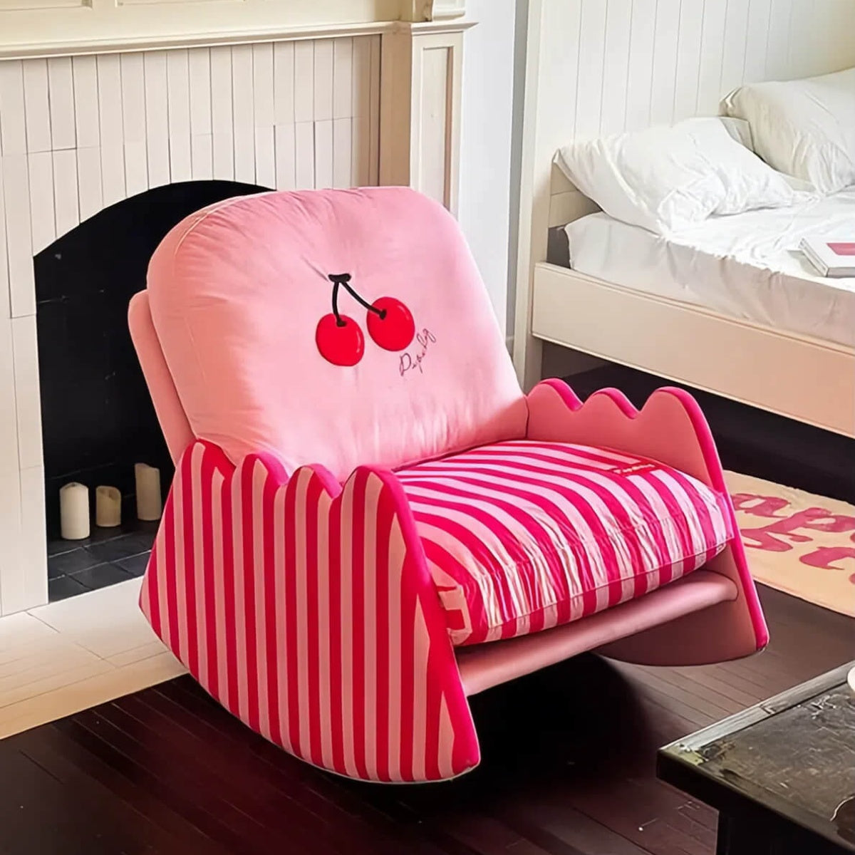 Cherry Blossom Pink Rocking Chair