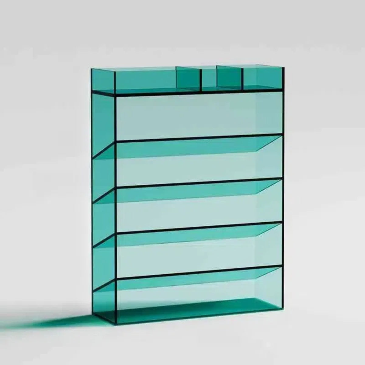 Sleek Acrylic Storage Shelf