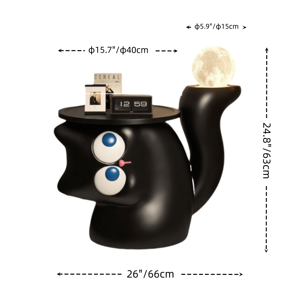 Playful Cat Eyes Side Table