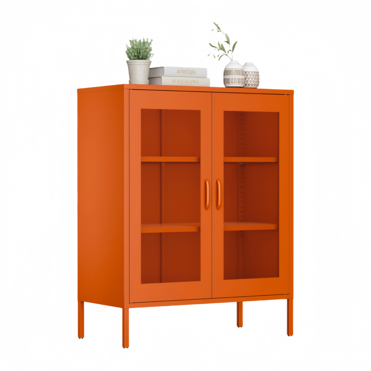 Versatile Mesh Door Storage Cabinet|Multi-purpose design