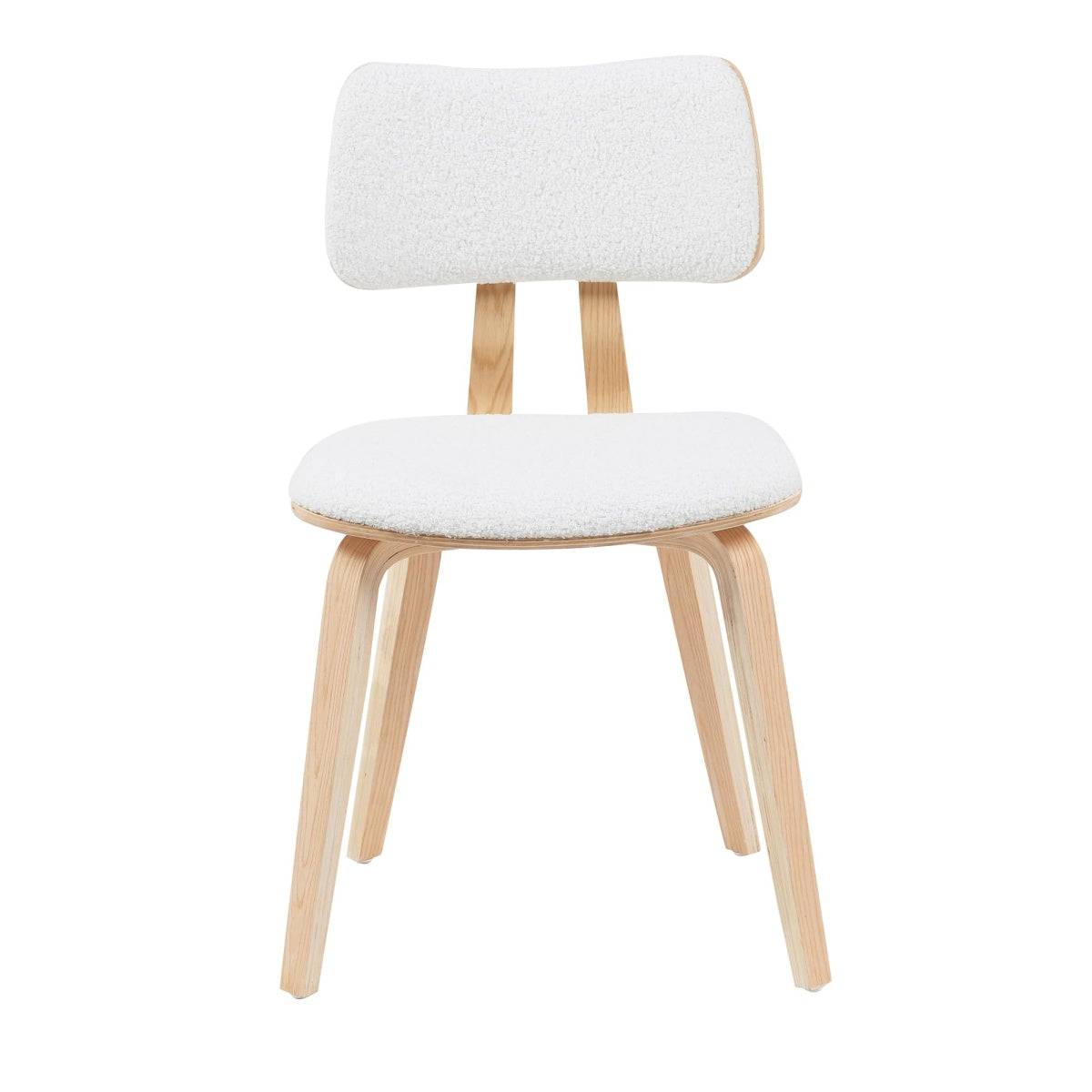 White Living Jaguar Mid-Century Dining Chair|Durable Walnut Wood Finish