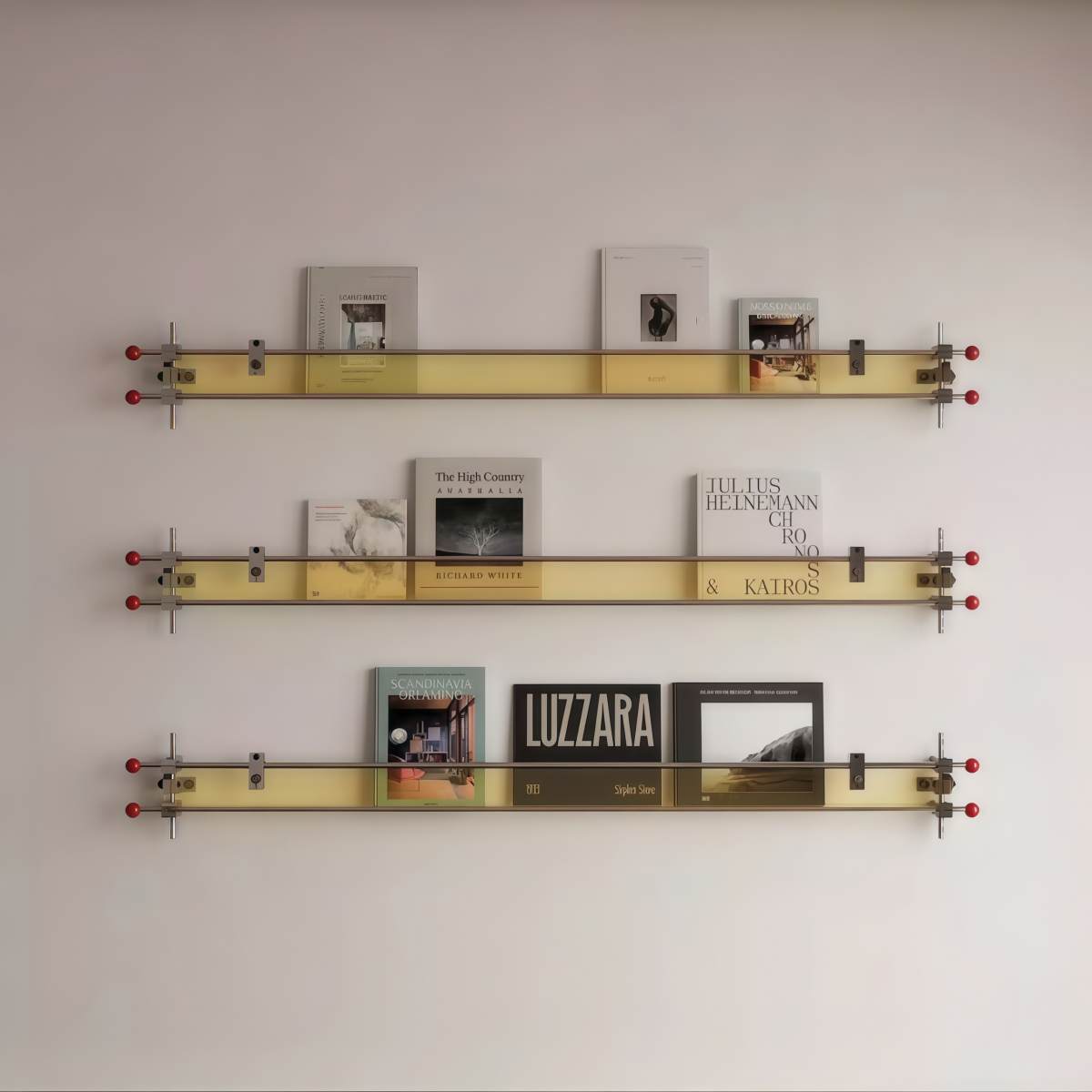 wall mounted acrylic organizer for living room or studio
