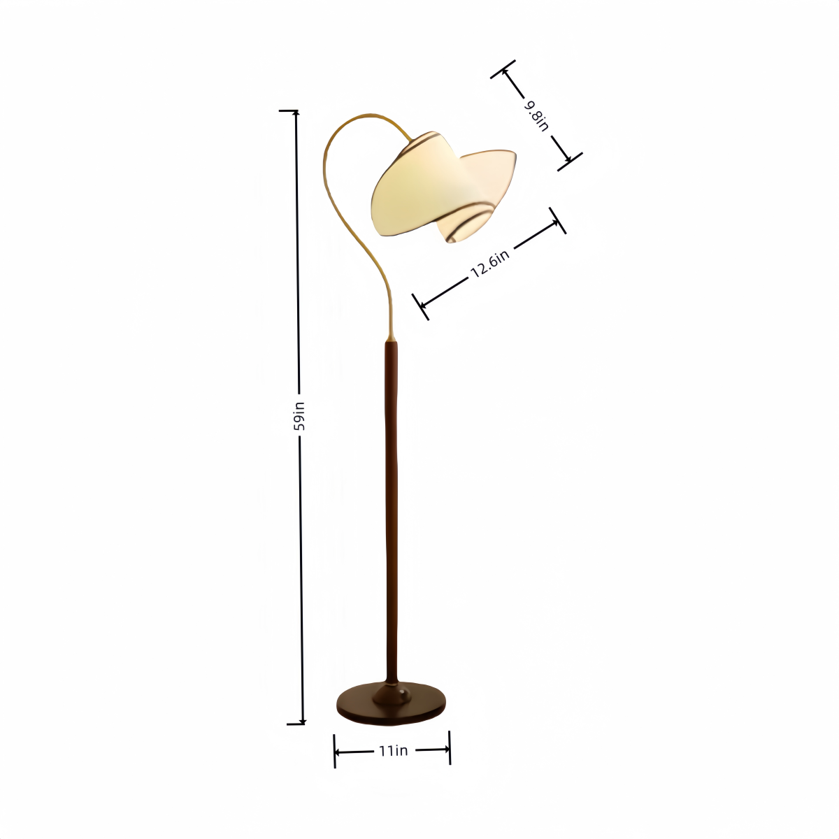 Mid-Century French-Inspired Floor Lamp