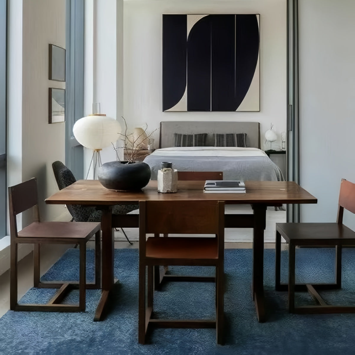 Hidden Serenity Blue Mansion Rug
