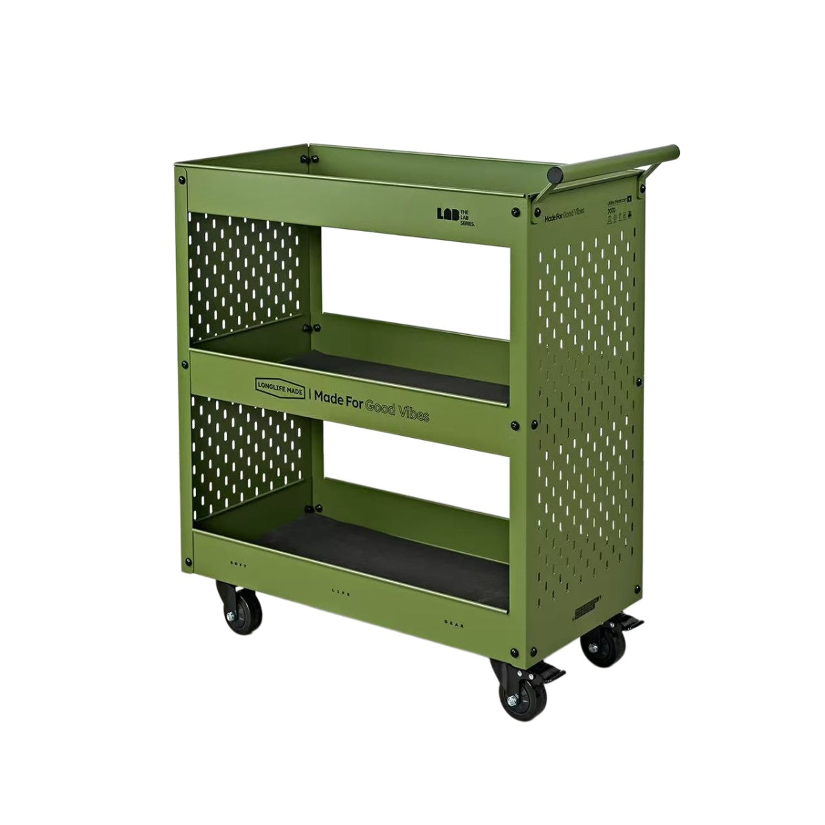 Industrial Chic Rolling Storage Cart