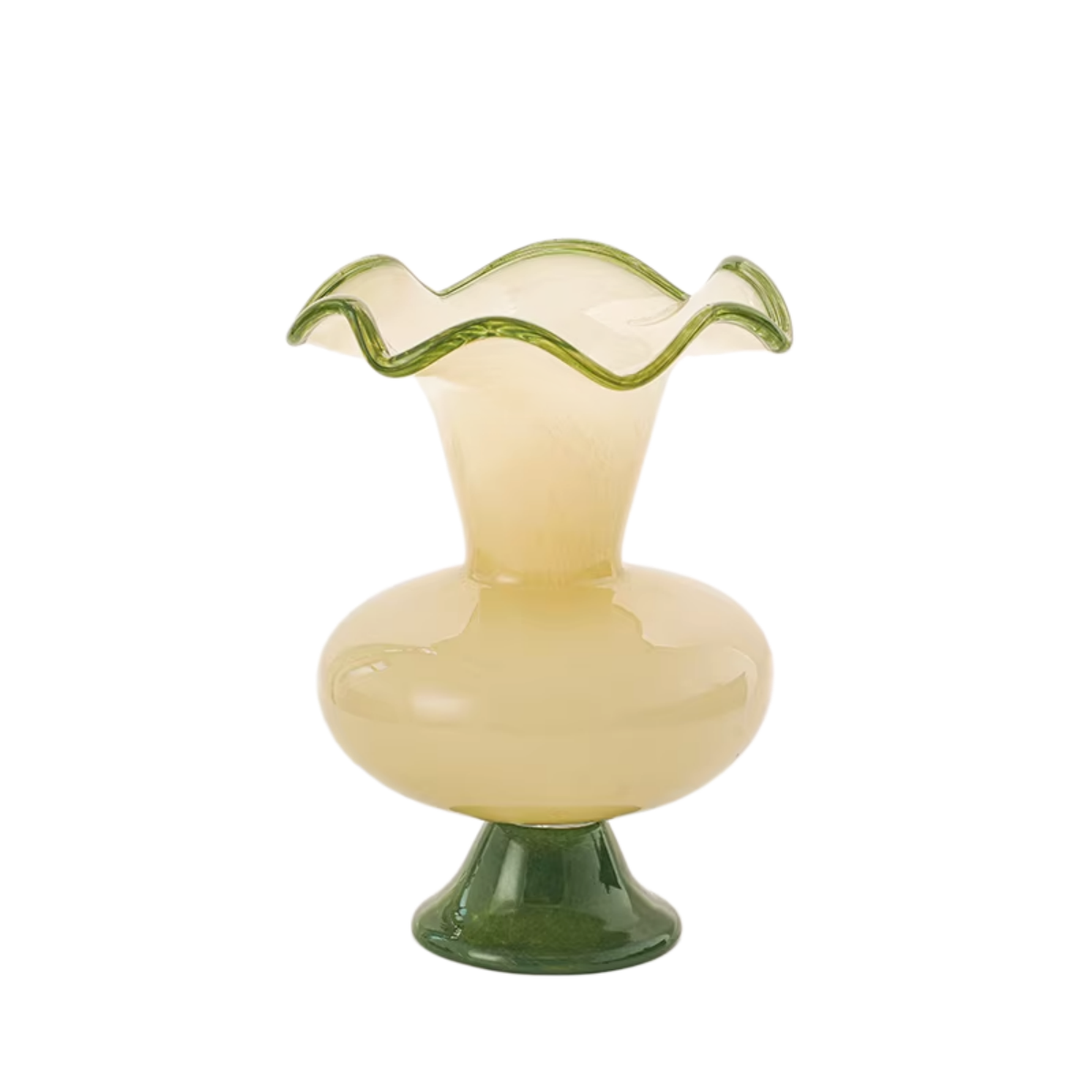 elegant transparent glass vase for living room styling