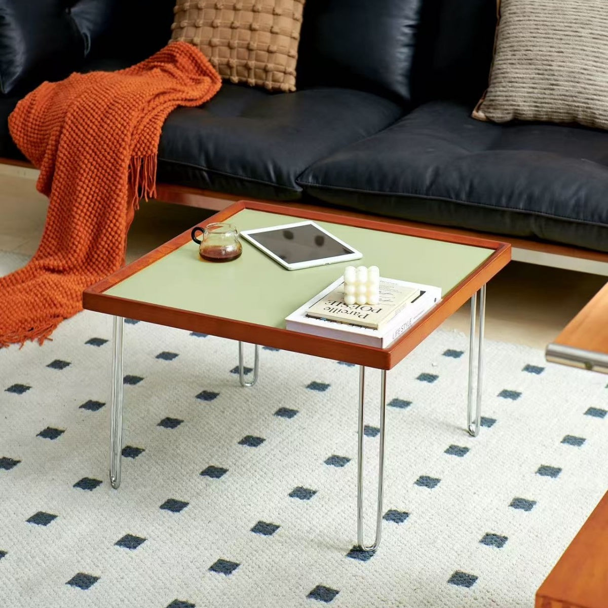 clean line wooden table modern Scandinavian style interior