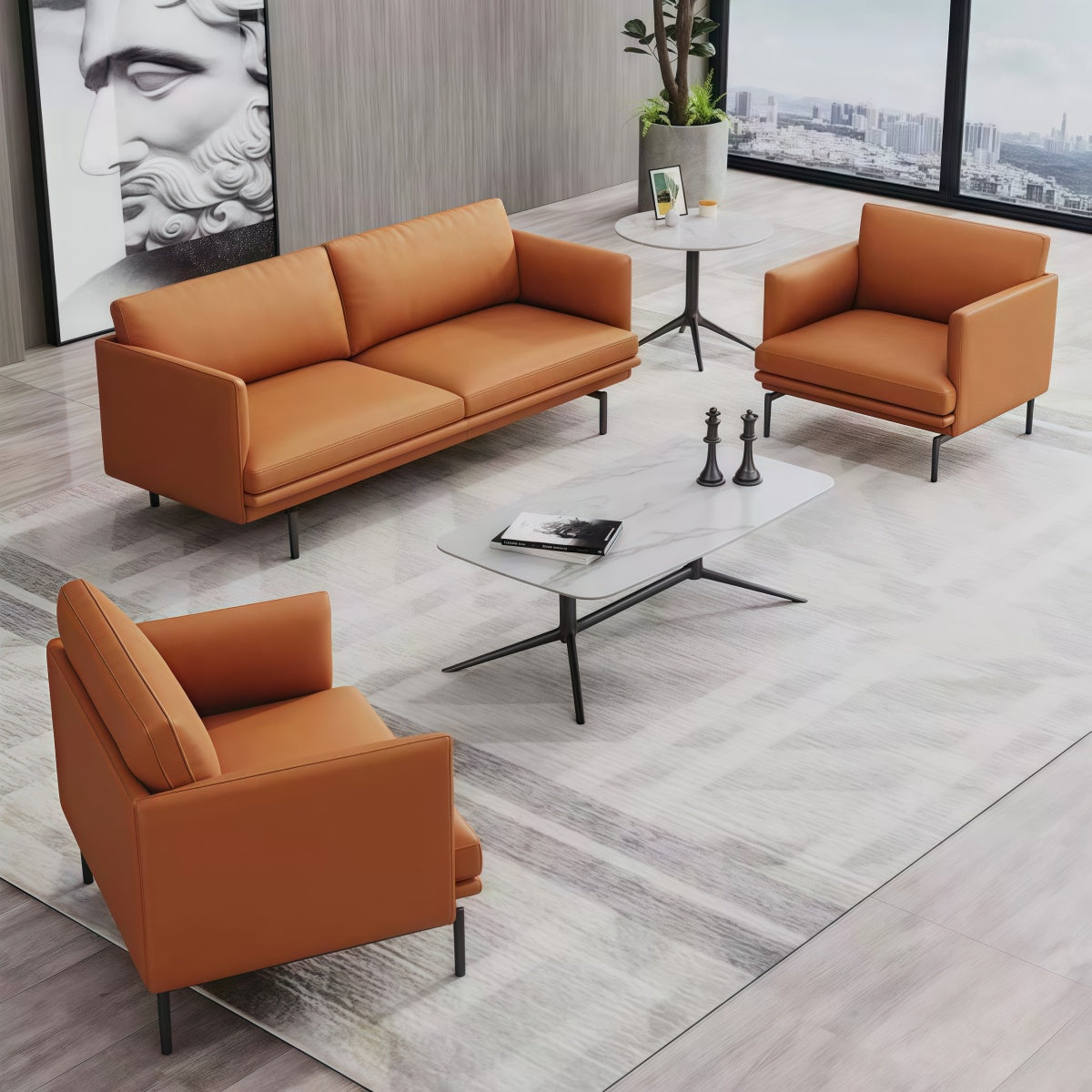 Harper Leather Stool