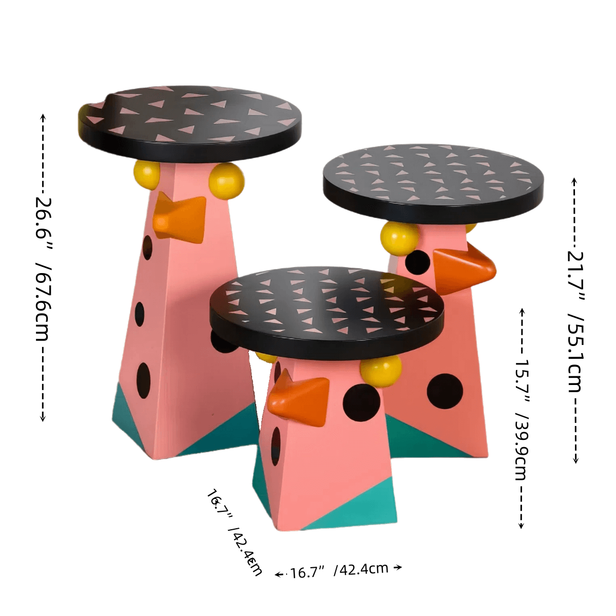 Dopamine Bird Art Side Table