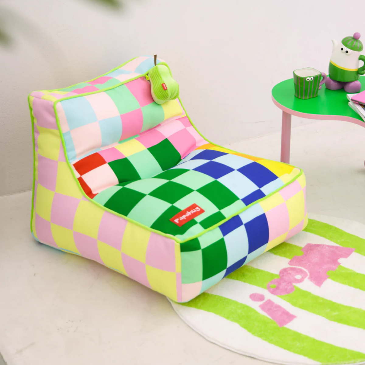 Mosaic Grid Bean Bag Chair