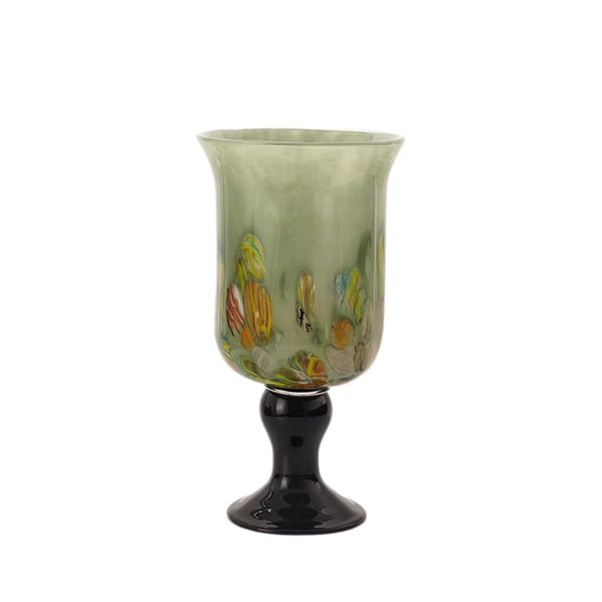 fenton style art glass vase for home decor display