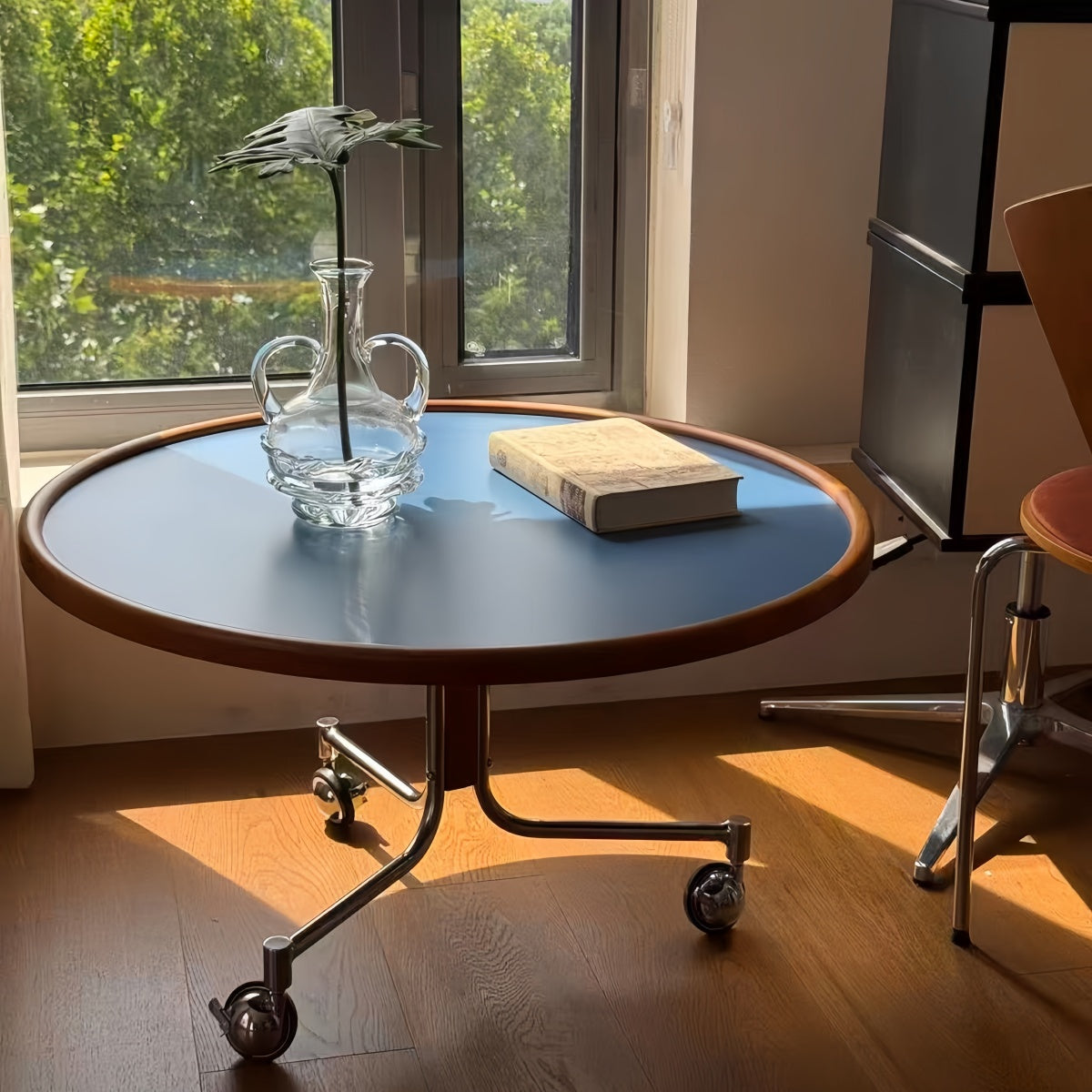 modern mobile side table for living room