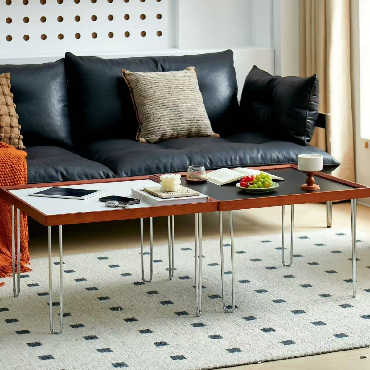 clean line wooden table modern Scandinavian style interior