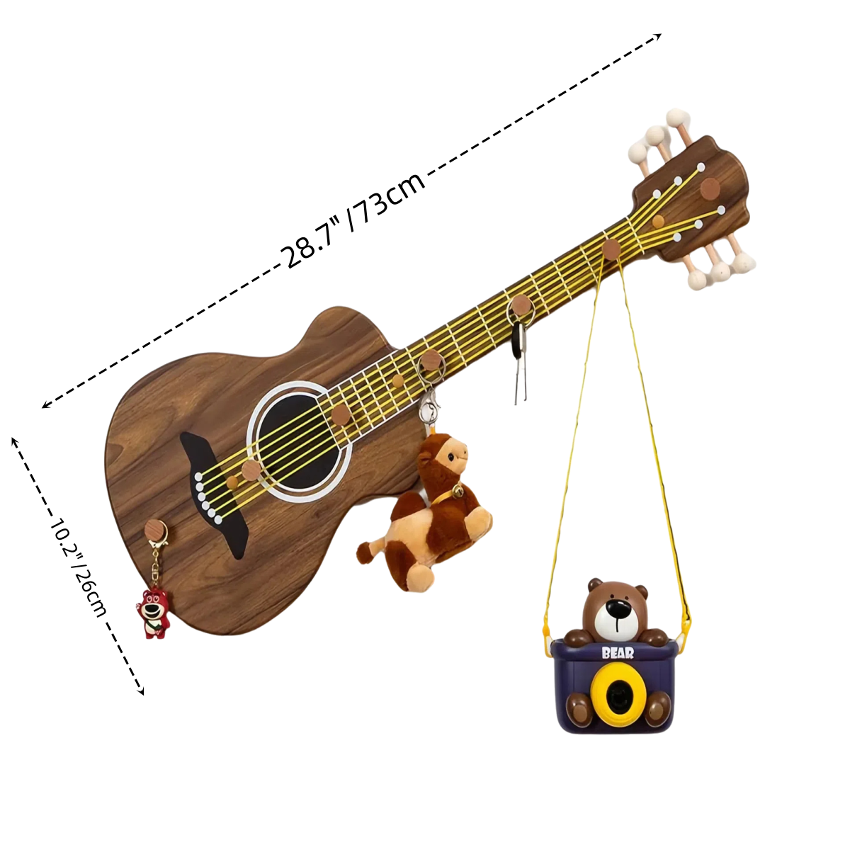 Guitar-Shaped Wall Hook