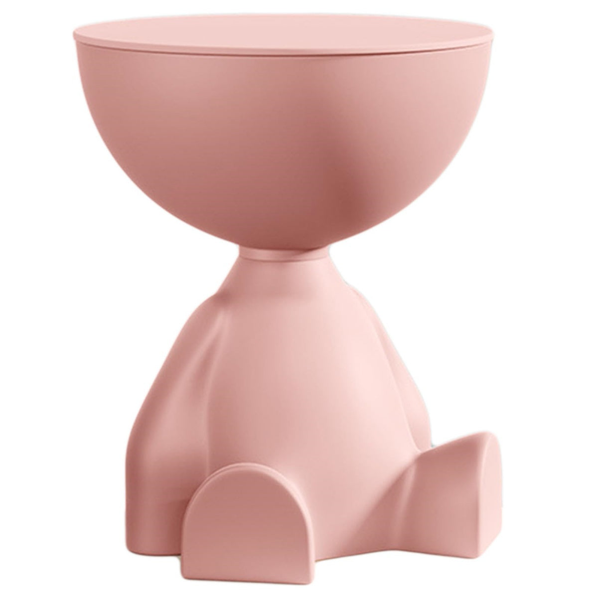 Modern Pink Round Side Table