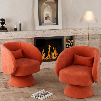 Sable Swivel Barrel Chair