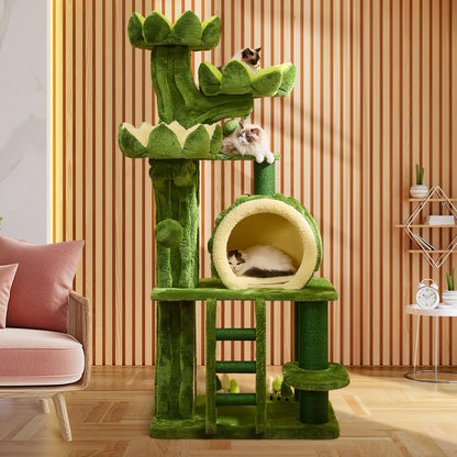 Large Lotus Design Cat Tree Tower