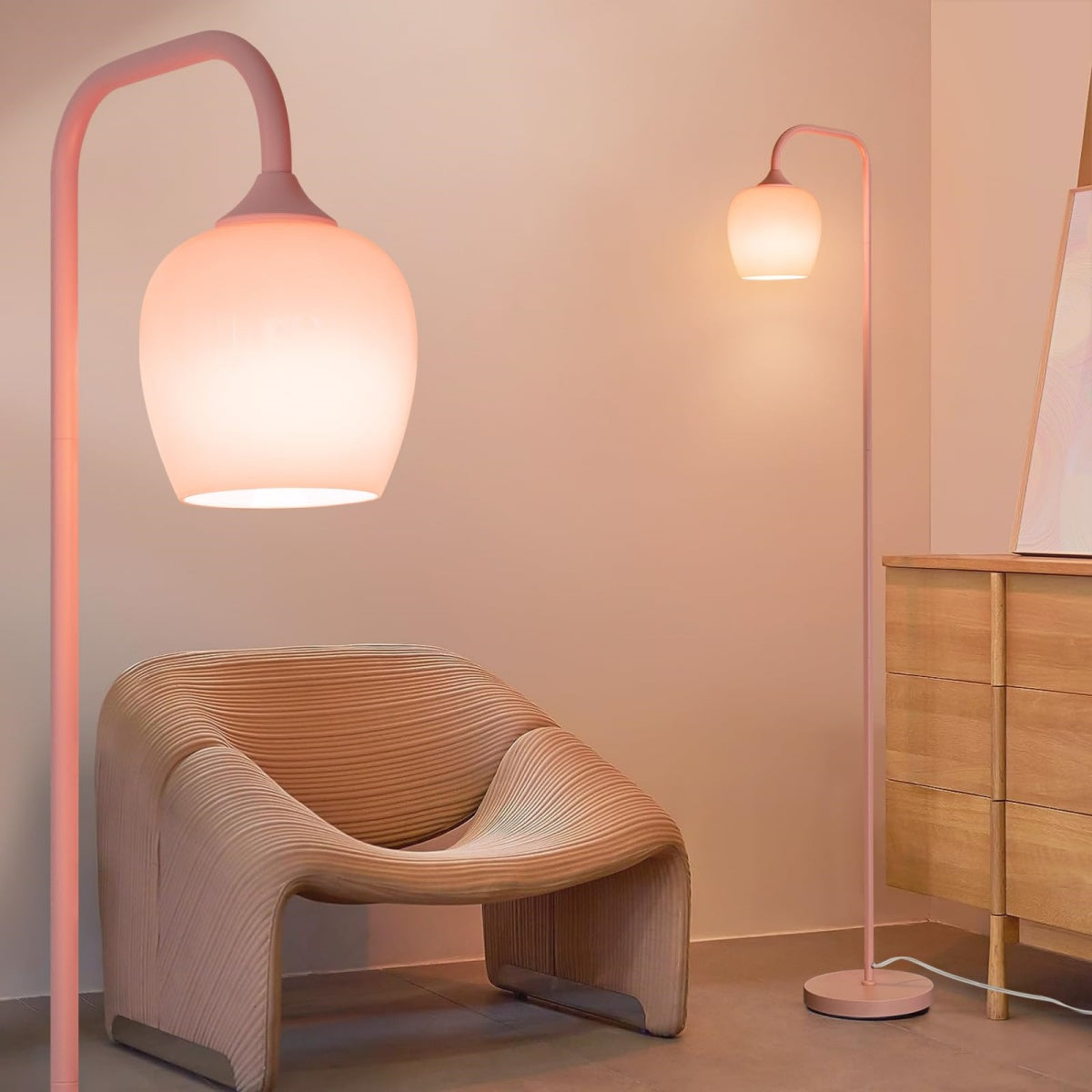 Modern Pink Floor Lamp