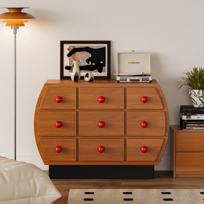 Gourd 9-Drawer Vintage Cabinet