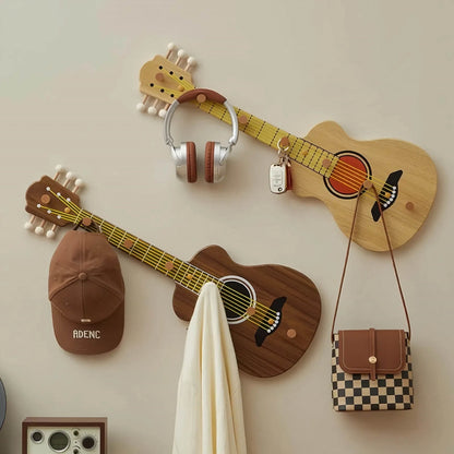 Guitar-Shaped Wall Hook