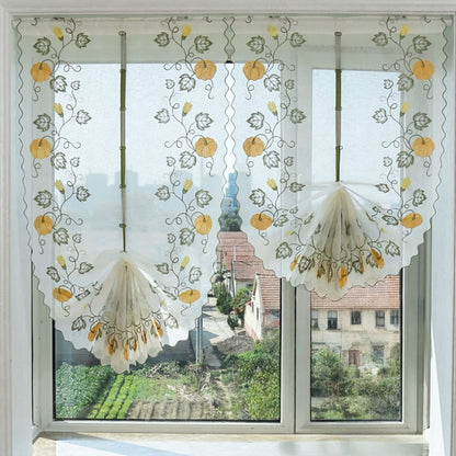 Pumpkin Linen Roman Shade
