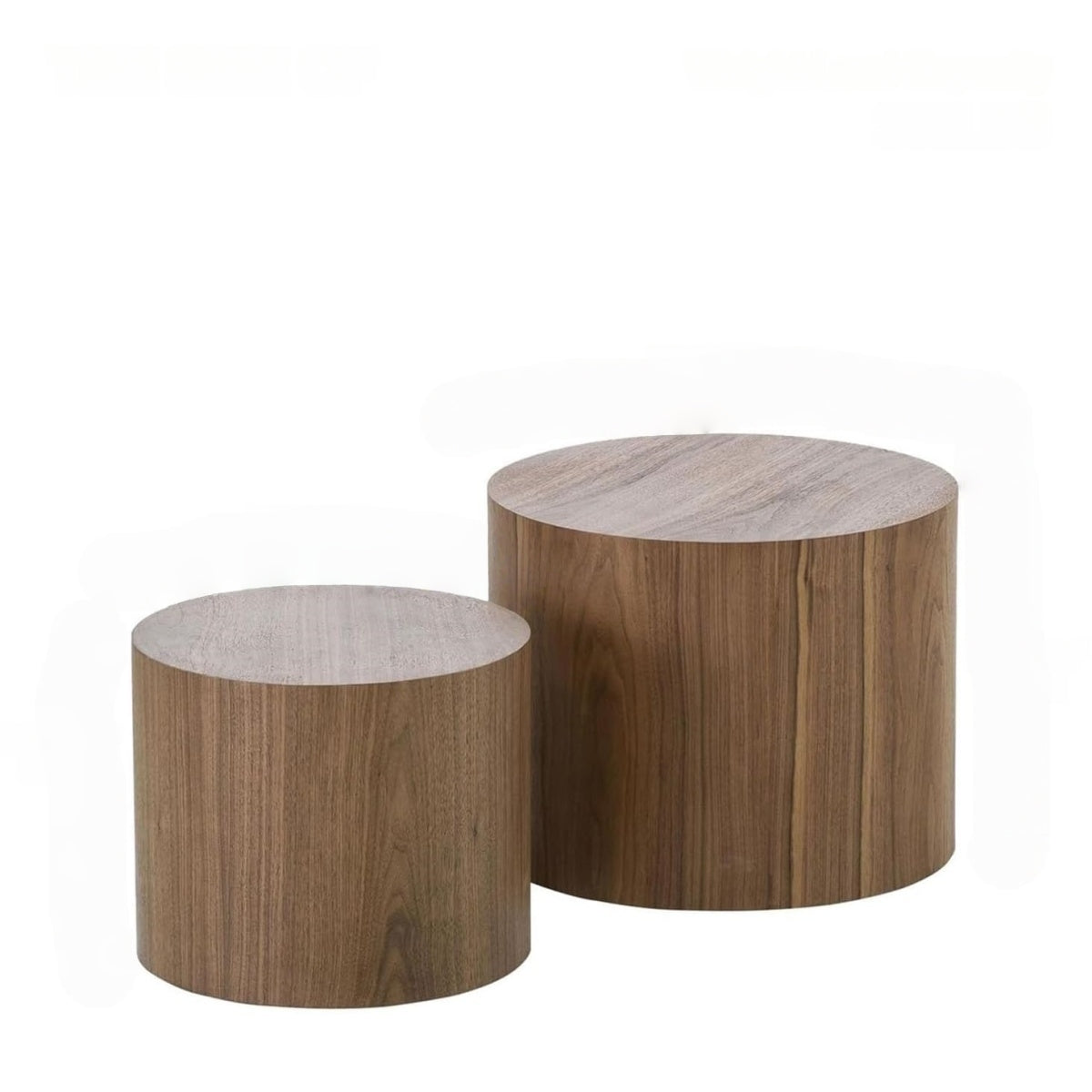 Modern Nesting Drum Coffee Table Set