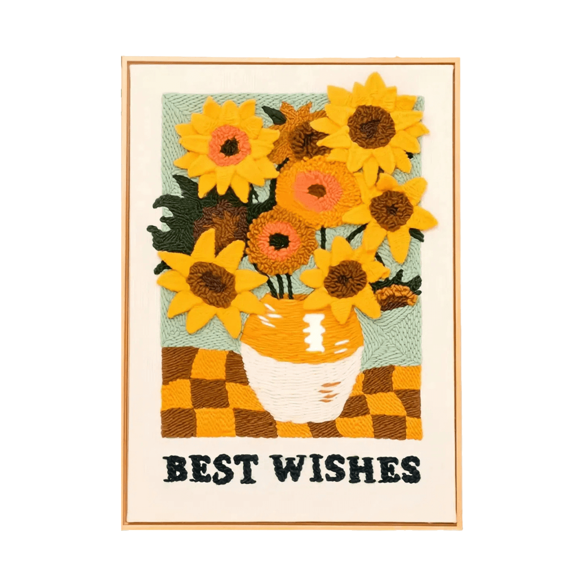 DIY Sunflower Punch Needle Embroidery Kit
