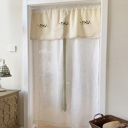 Farmhouse Cotton Linen Roman Curtain