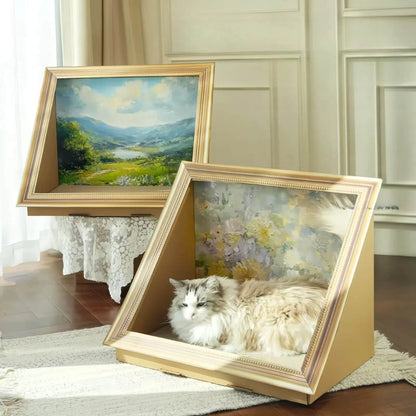 Oil Painting Cat Scratcher