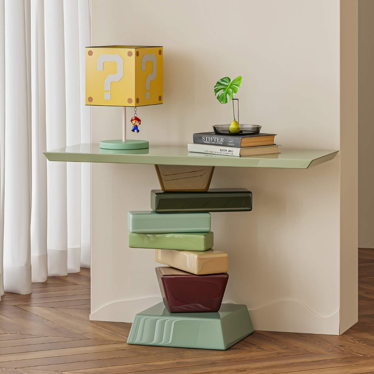 Creative Color Block Side Table & Console