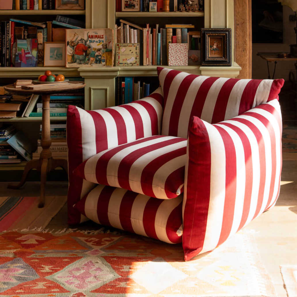 Retro Stripes Sofa (Multiple Colors)