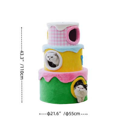 Birthday Cake Cat Tree