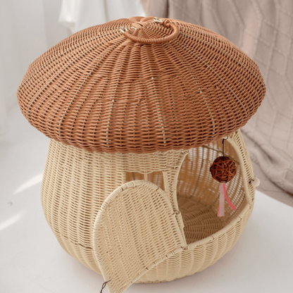 Mushroom House Cat Bed