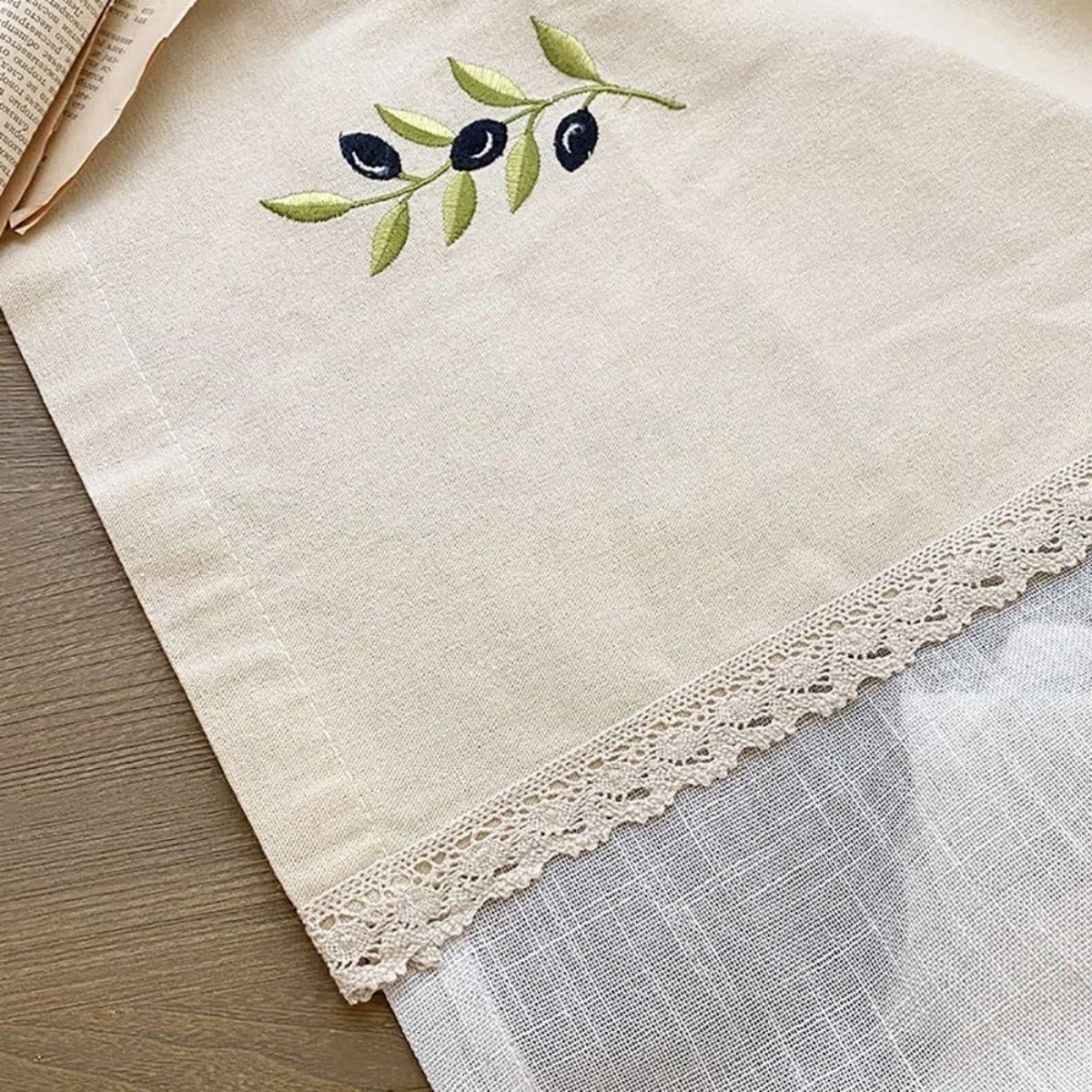 Farmhouse Cotton Linen Roman Curtain