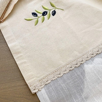Farmhouse Cotton Linen Roman Curtain