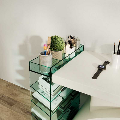 Sleek Acrylic Storage Shelf