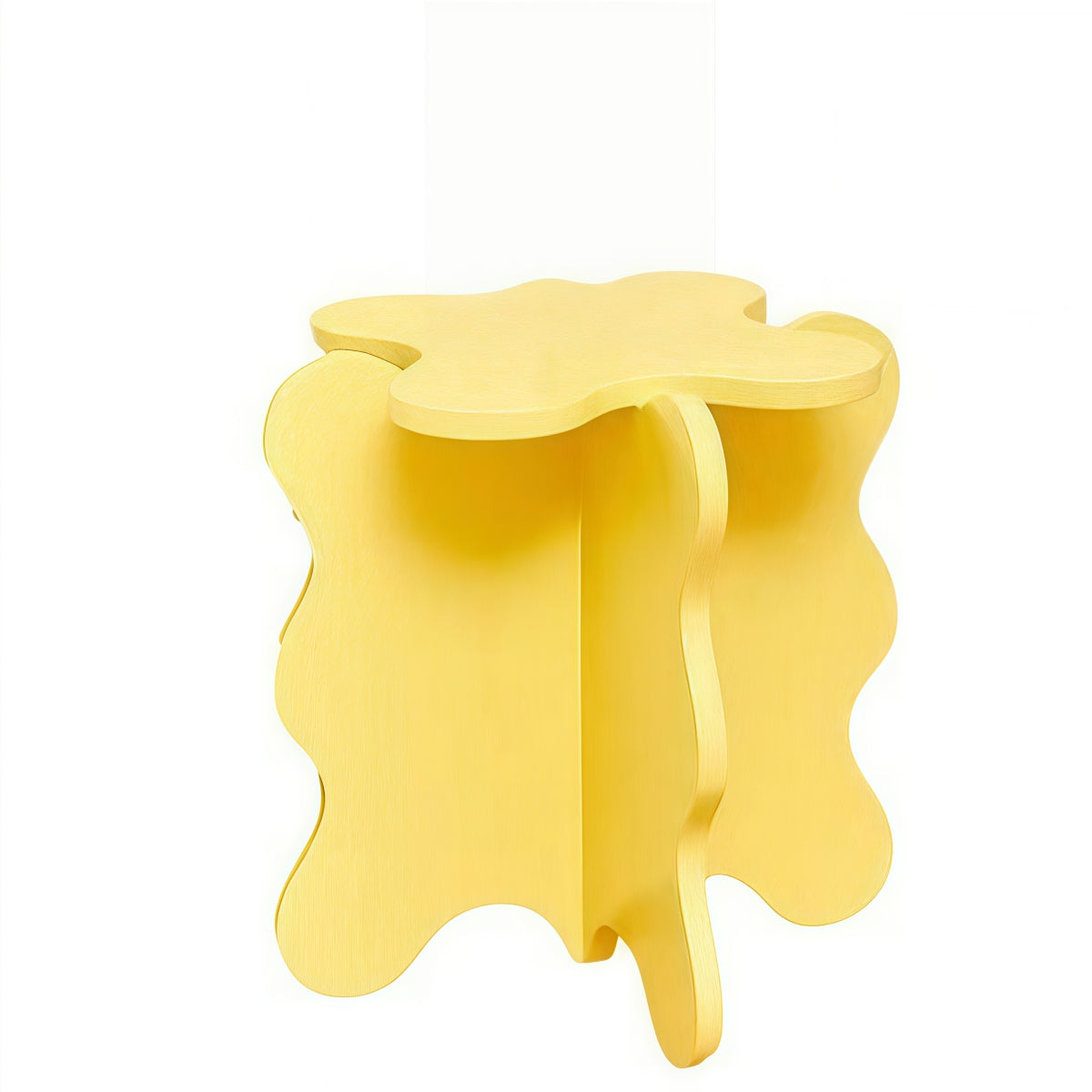 Modern Minimalist Yellow Side Table
