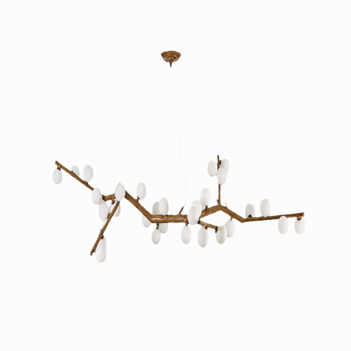 vintage branch chandelier wabi sabi zen resin pendant light