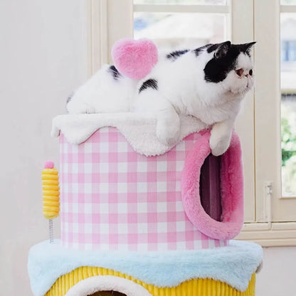 Birthday Cake Cat Tree